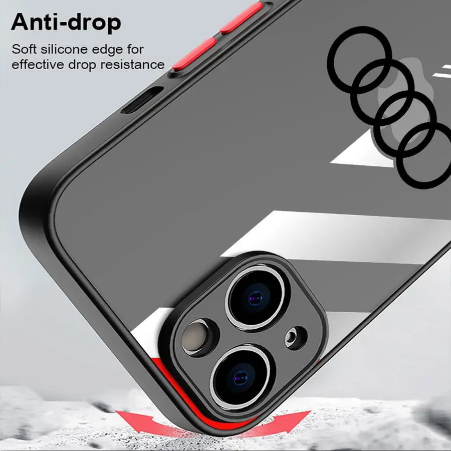 RS6-Audi Wheels Phone Case for iPhone 16 15 14 13 12 11 XR XS 8 7 Matte Soft Cover Shell